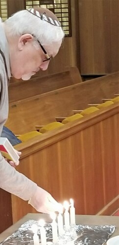 Second generation, Larry Hartstein Photo from 2018 Holocaust Memorial Observance