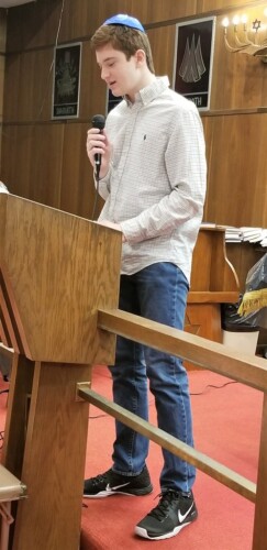 Second place winner, William Photo from 2018 Holocaust Memorial Observance